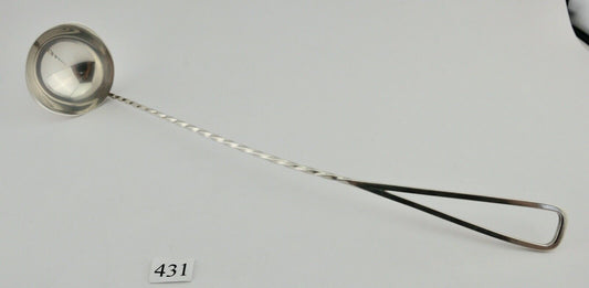 90er WMF Kelle Schöpfer Bowle versilbert langer gedrehter Stiel - Antikhandel-Stuttgart