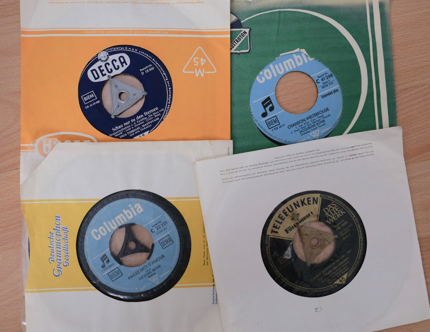Konvolut 26 Singles 7" 45rpm – Schlager, Chanson, Operette, Volkslied Alexander