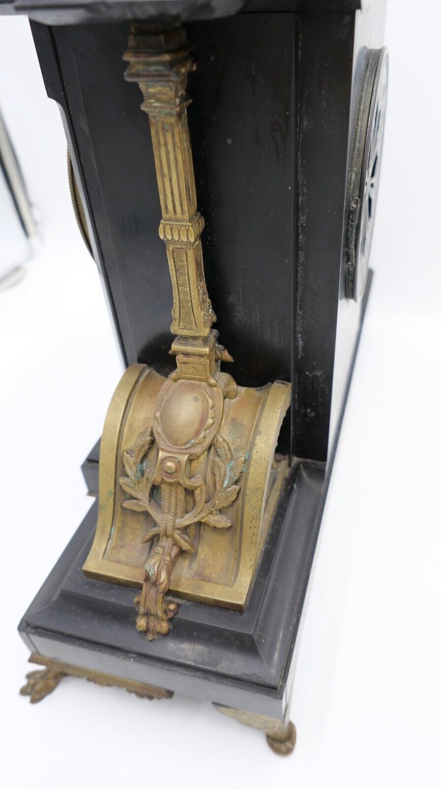 Antike XXL Schneeberger Pendule Kaminuhr um 1870 Historismus sehr schwer - Antikhandel-Stuttgart