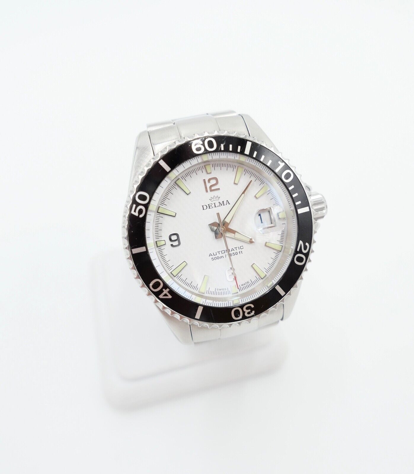 DELMA Santiago Automatik Ref. 41701.560.6.014 Edelstahl Herrenuhr Ø 42 mm - Antikhandel-Stuttgart