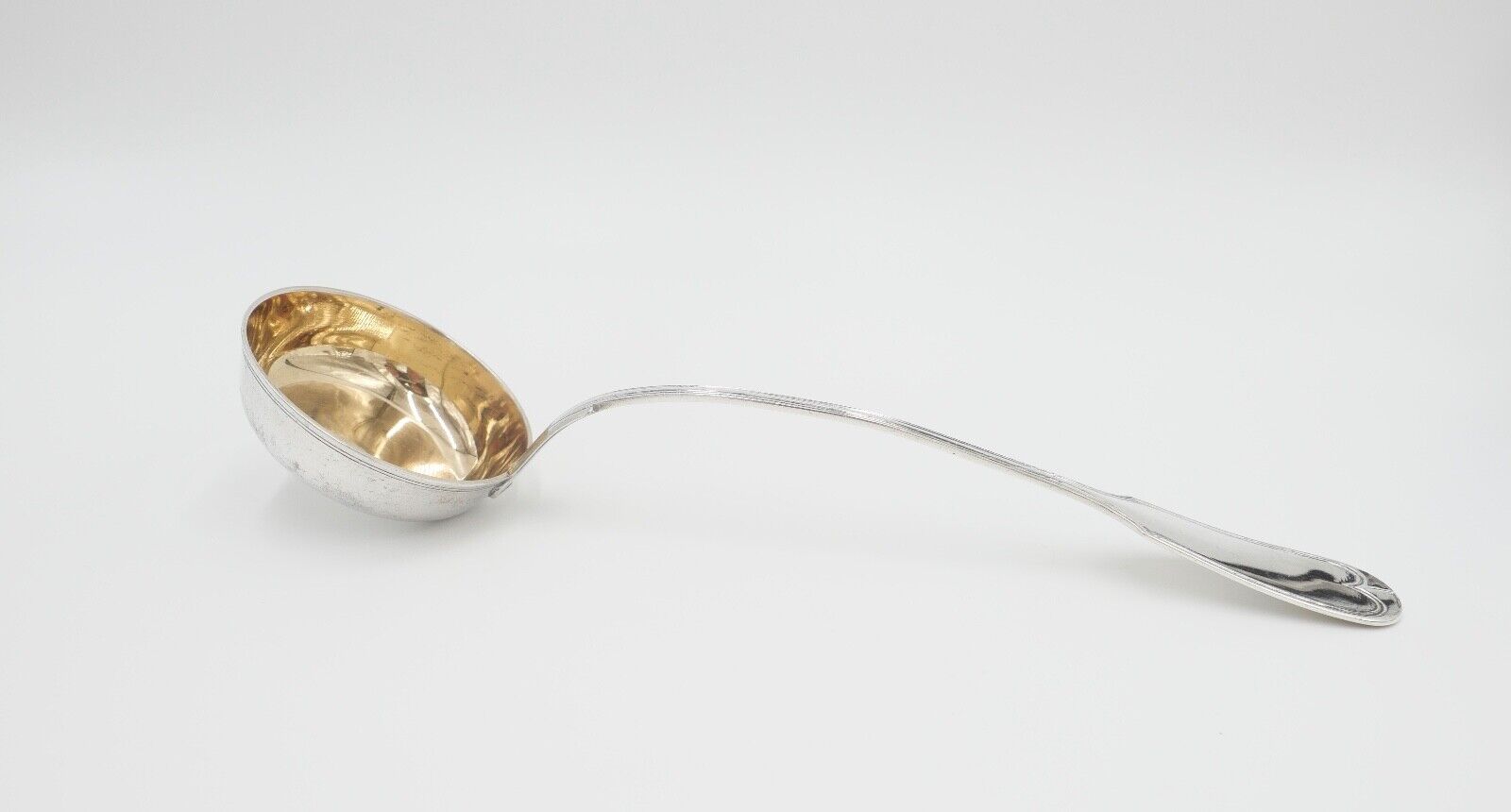 KKS Karl Kaltenbach & Söhne Auerhahn Suppenschöpfer 800 Silber vergoldet - Antikhandel-Stuttgart