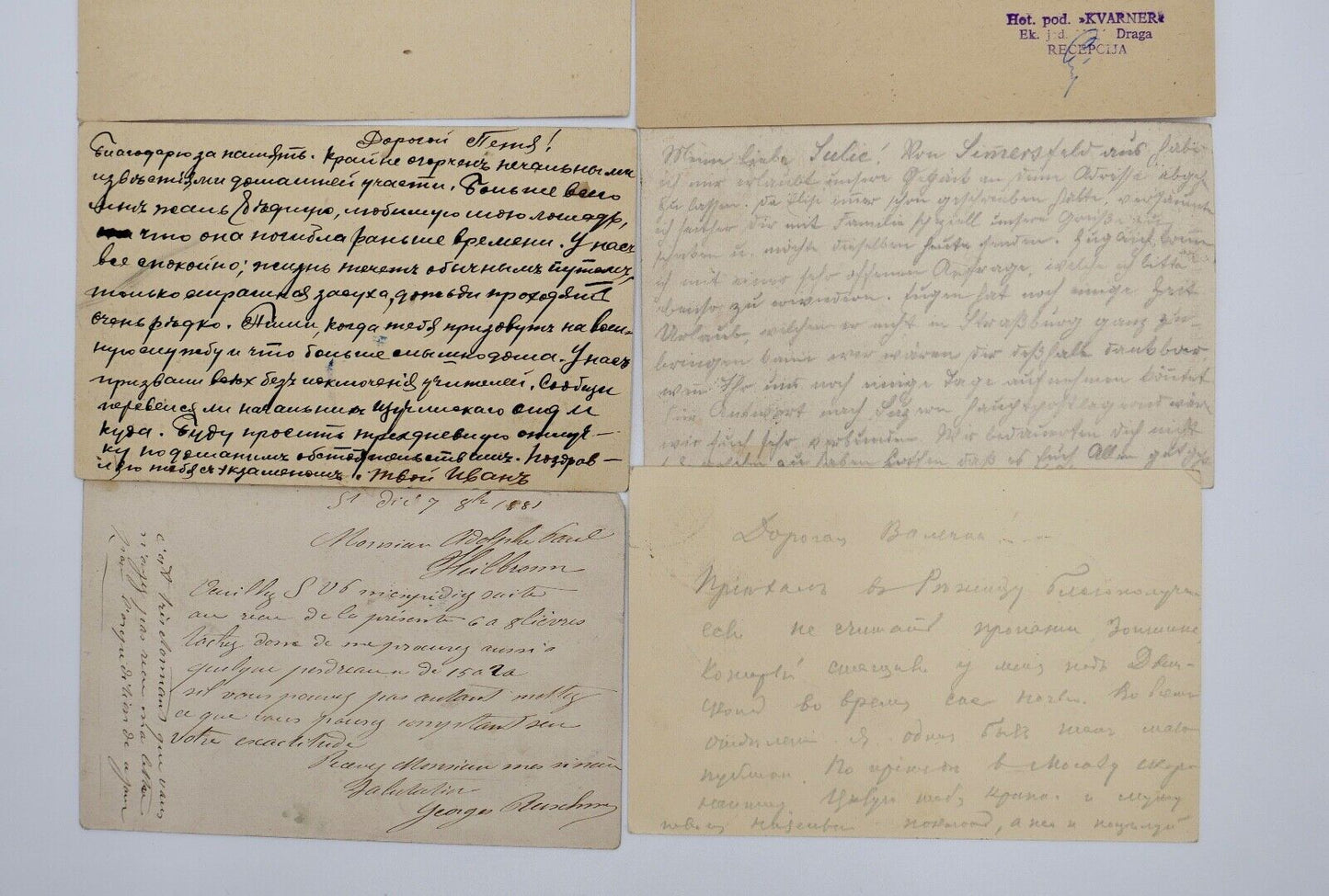 Konvolut Ansichts Postkarten Russland Frankreich Italien um 1900 International - Antikhandel-Stuttgart