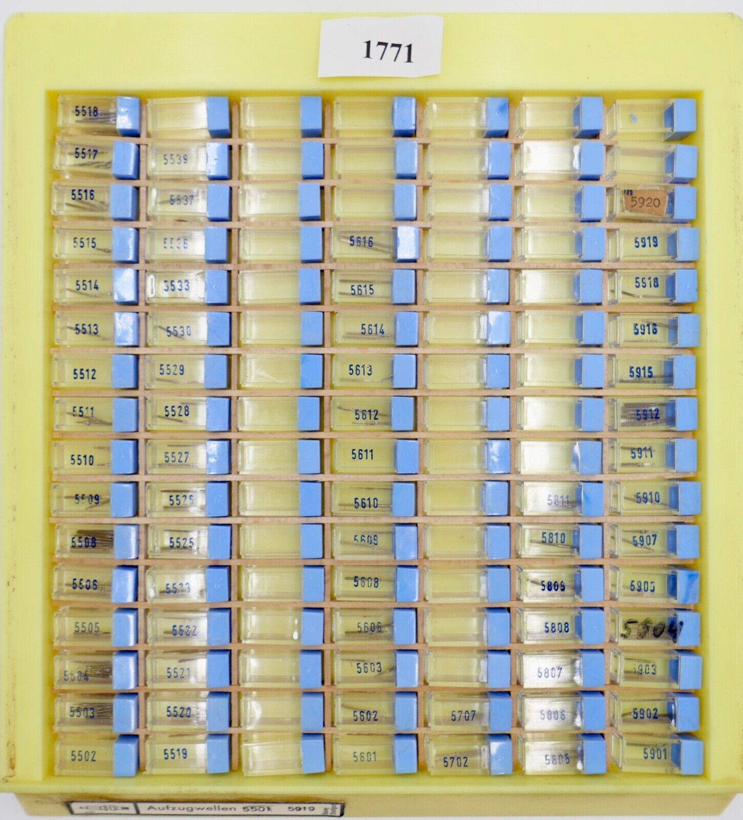 Konvolut AUFZUGSWELLE / AUFZUGSWELLEN 5501 - 5919 NEU BOLEY ( NOS ) - Antikhandel-Stuttgart