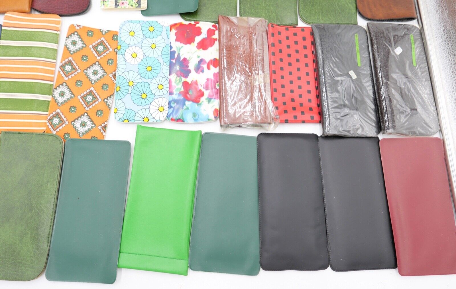 52x Brillen Etui 1970er 1980er Jahre original Retro Vintage Posten Konvolut NEU - Antikhandel-Stuttgart