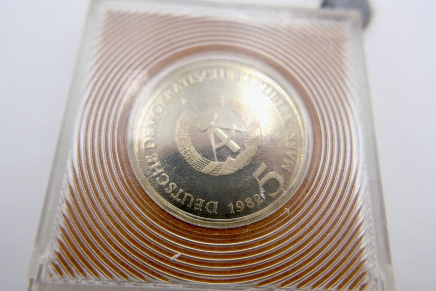 5 Mark DDR 1982 PP Wartburg bei Eisenach Originalbox original verplombt J.1586 - Antikhandel-Stuttgart