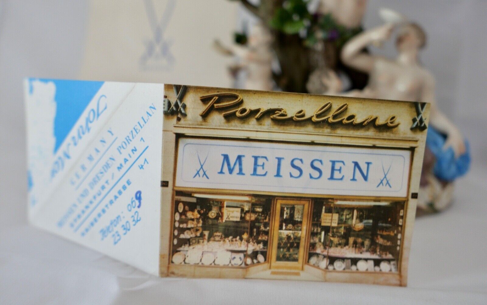 1830 Meissen Figurengruppe 1. Wahl Bacchus & Diana D63 51 46 Zertifikat 24cm - Antikhandel-Stuttgart