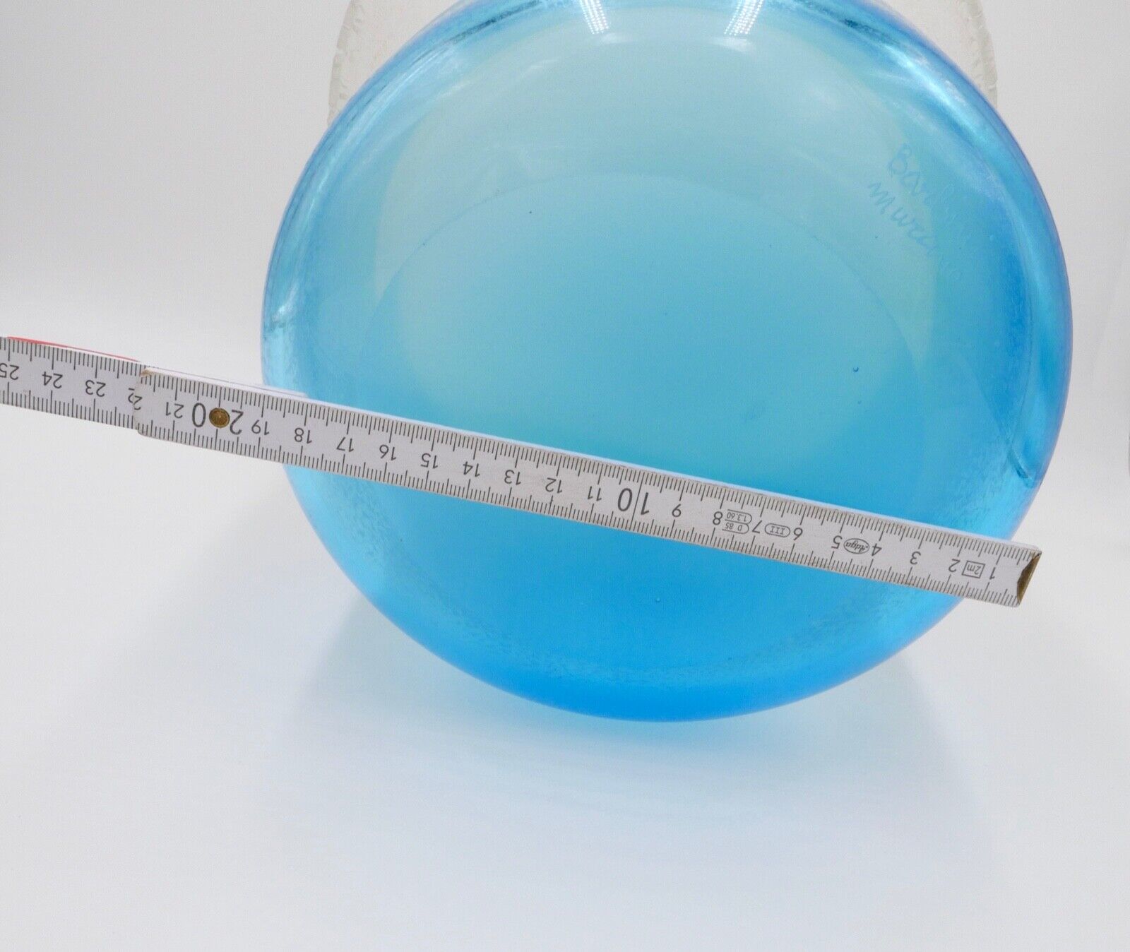 1980er Jahre ALFREDO BARBINI XL 7 Kg Vase Bodenvase signiert Murano Glas - Antikhandel-Stuttgart