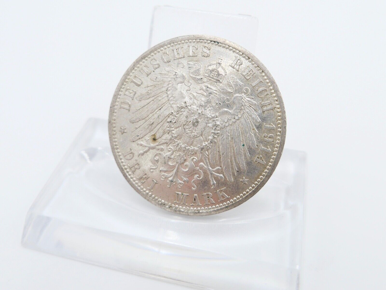 Silberhochzeit von Anhalt Friedrich II. Marie 3 Mark 1914 A Jäger J.24 VZ-STG - Antikhandel-Stuttgart