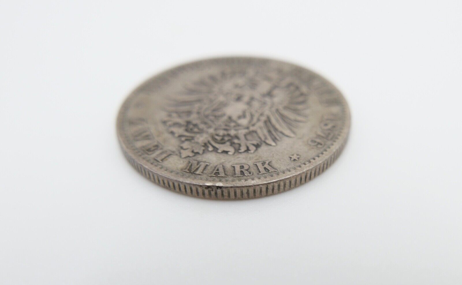 2 Mark 1876 D " Ludwig II. König von Bayern " ss - vz Jäger J.41 Silber - Antikhandel-Stuttgart