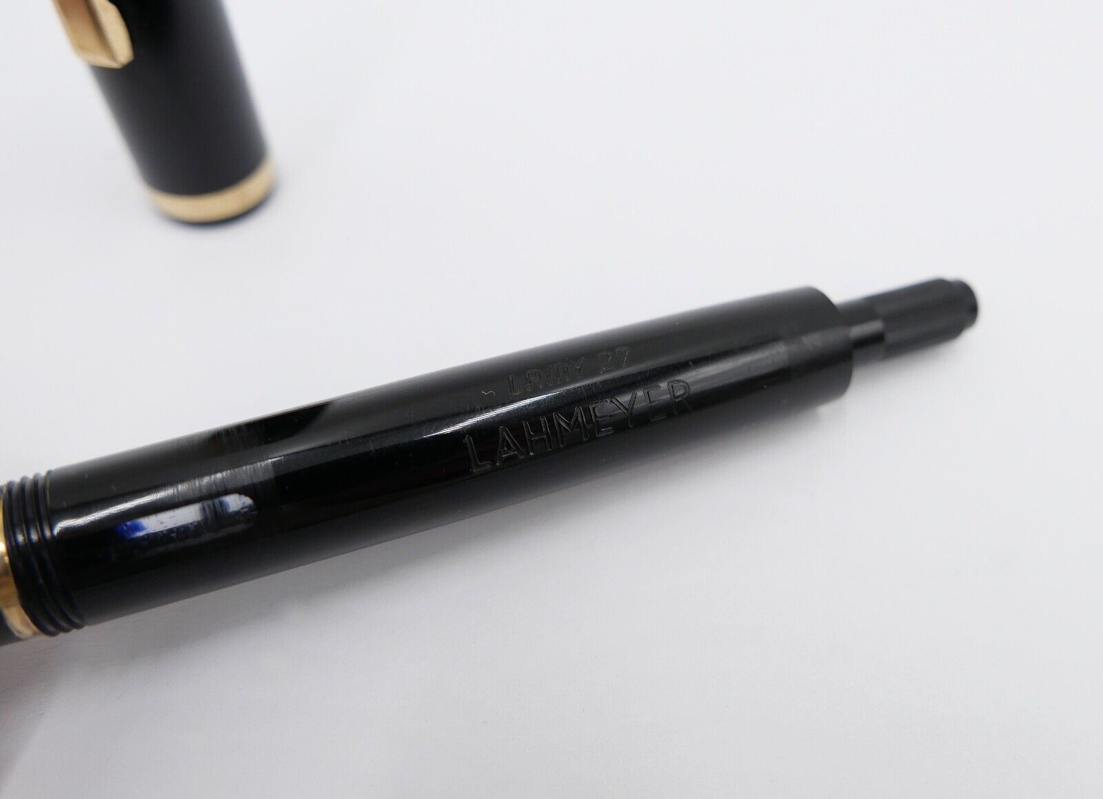 Set Vintage 2 LAMY Kolbenfüller Füller Modell 27 585 / 14 Ct Goldfeder - Antikhandel-Stuttgart