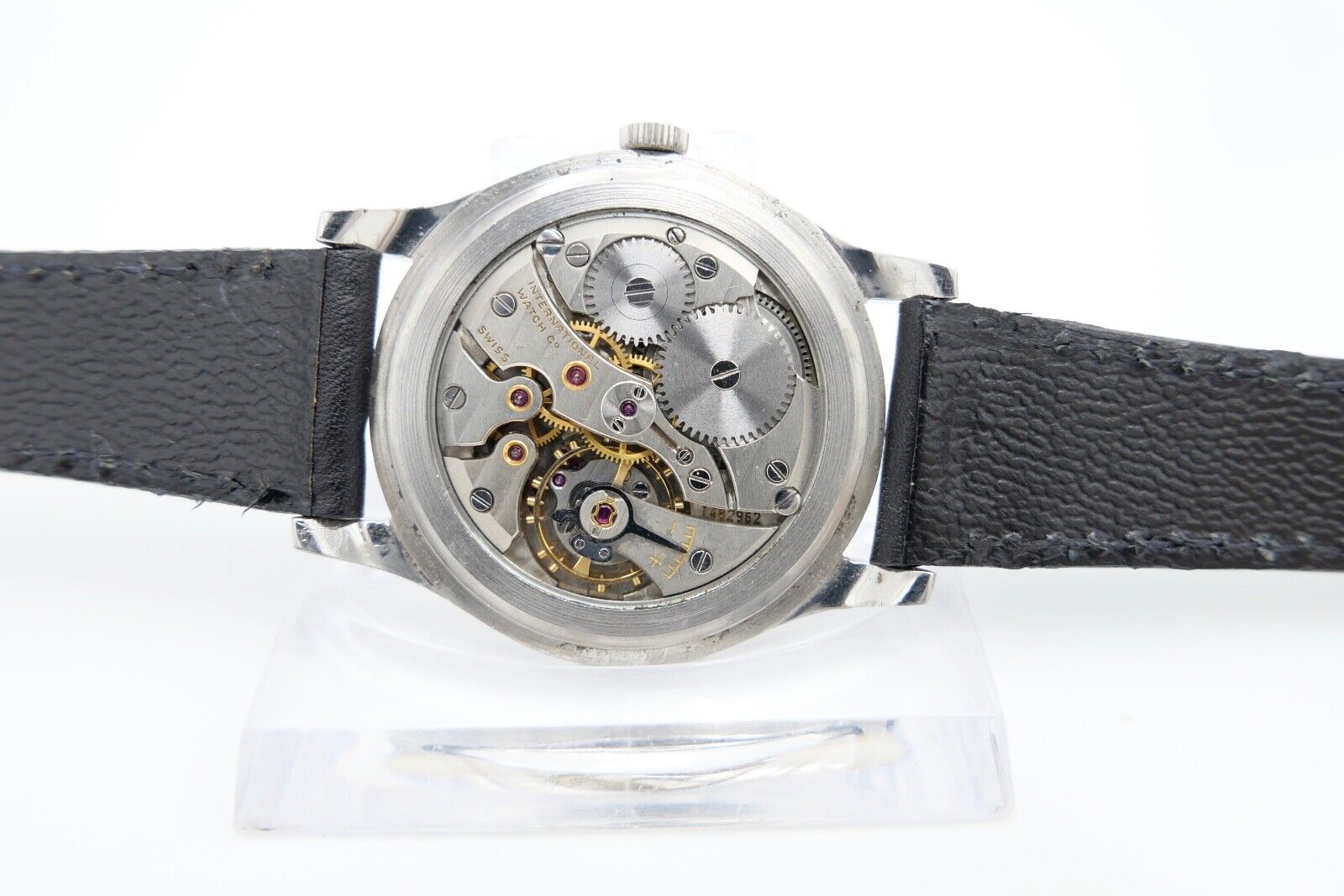 1959 IWC International Watch Co Herren Armbanduhr Cal. 89 Edelstahl Handaufzug - Antikhandel-Stuttgart