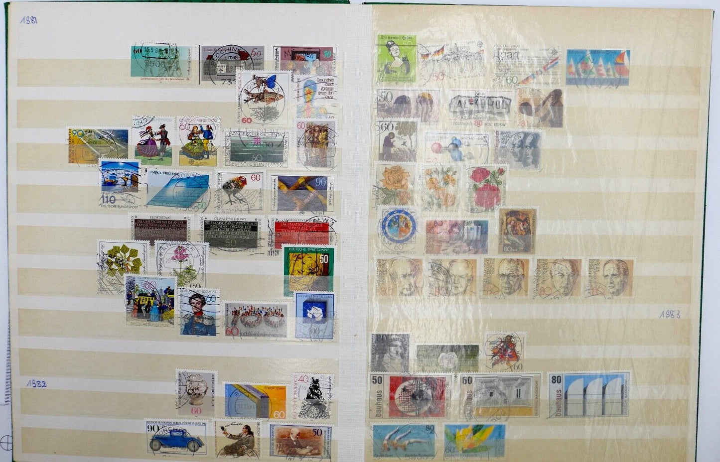 Briefmarken Album Sammlung German stamps 70 80 90 er usw. Jahre - Antikhandel-Stuttgart