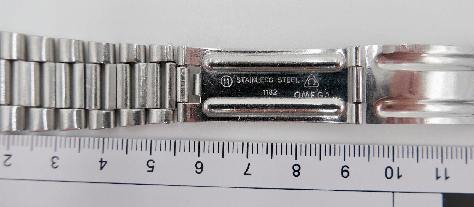 OMEGA Stahlband Faltschließe 1162 173 Flightmaster Edelstahl - Antikhandel-Stuttgart
