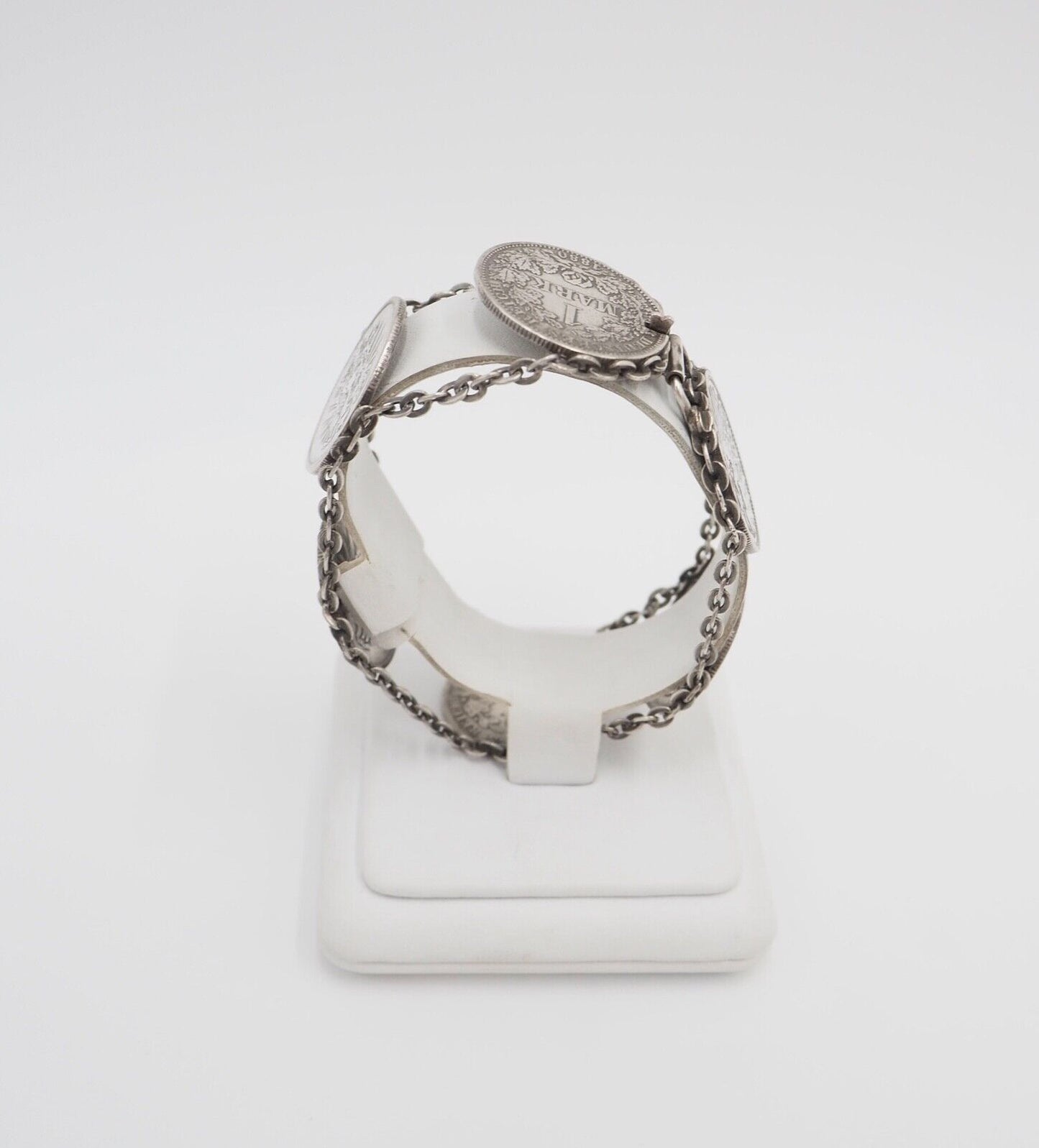 Silber 835 Armband Reichsmark 41,3 gr. A 1875 1887 1180 1900 1876 J - Antikhandel-Stuttgart