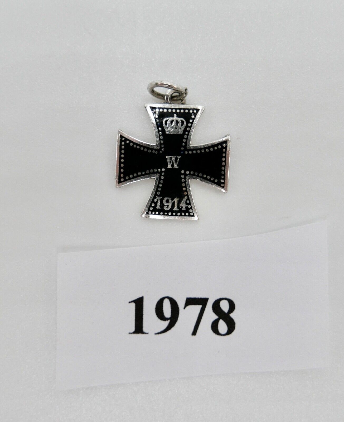Eisernes Kreuz Deutsches Reich Miniatur Abzeichen emailliert 800 Silber EK 1914 - Antikhandel-Stuttgart