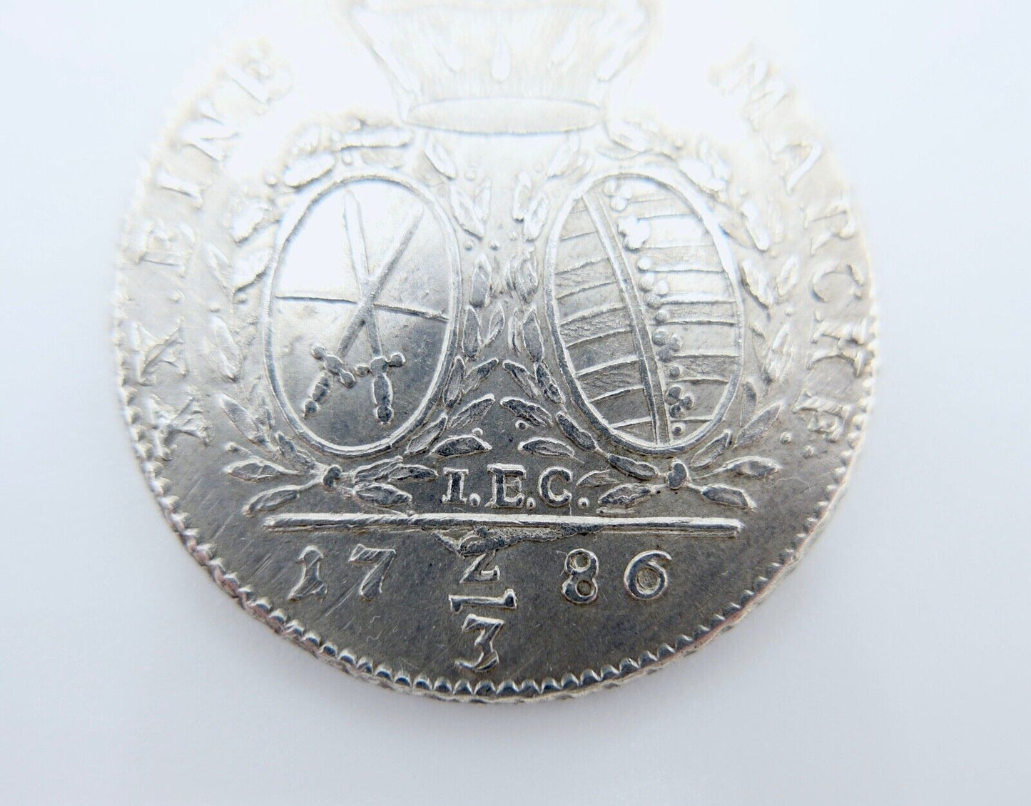 PRÄGEFEHLER 1786 Sachsen Albertinische Linie 2/3 Taler IEC Friedrich August III. - Antikhandel-Stuttgart