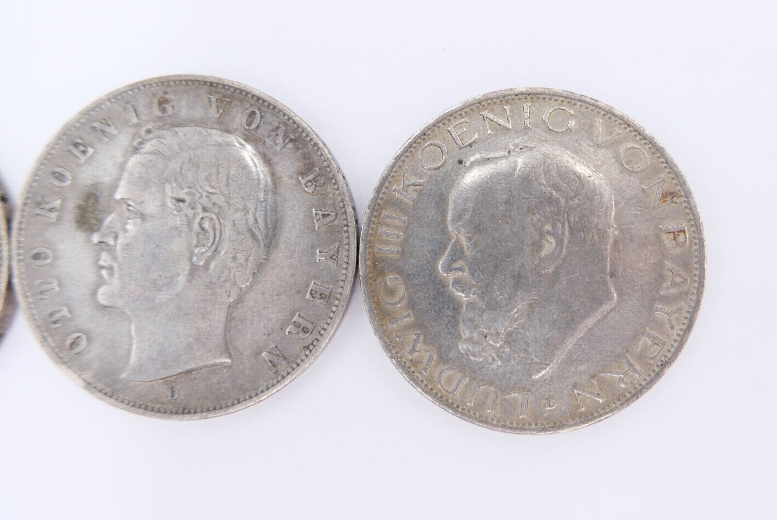 3x 3 Mark ss - stg Bayern Otto - Luitpold - Ludwig Jäger J.47 + J.49 + J.52 - Antikhandel-Stuttgart