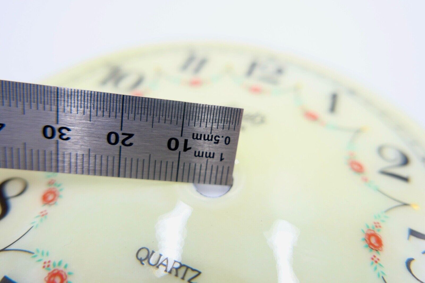 Zifferblatt Ø 102mm NEU Emaille SCHATZ 1881 QUARTZ für Kaminuhr Tischuhr usw. - Antikhandel-Stuttgart