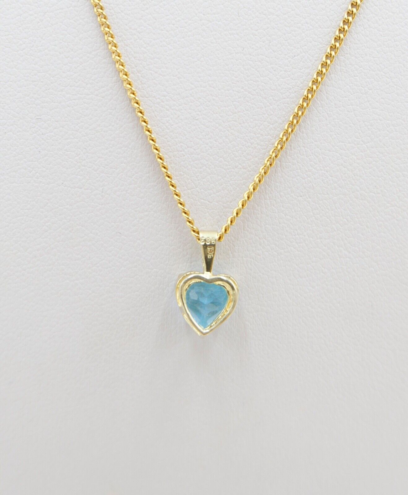 BCI Bernhard Conrad Idar 90er Jahre Herz - Anhänger Gold 585 / 14K Spinell - Antikhandel-Stuttgart