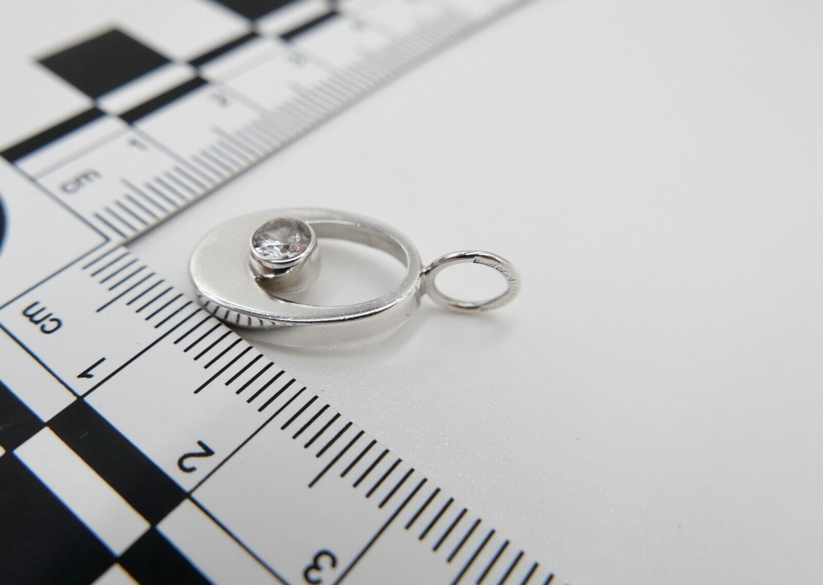 70er KARL LAINE FINNLAND 925 Silber Anhänger mit Bergkristall - Antikhandel-Stuttgart