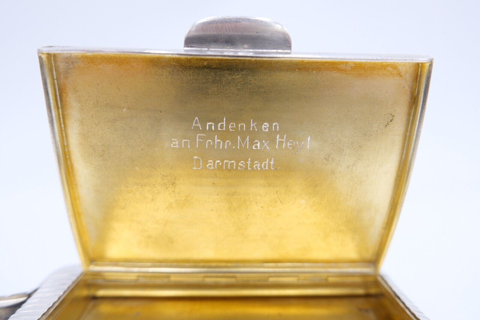 Louis Kuppenheim massiv Zigarettenetui Streichholzfach 800 Silber 140, 8 Gr - Antikhandel-Stuttgart