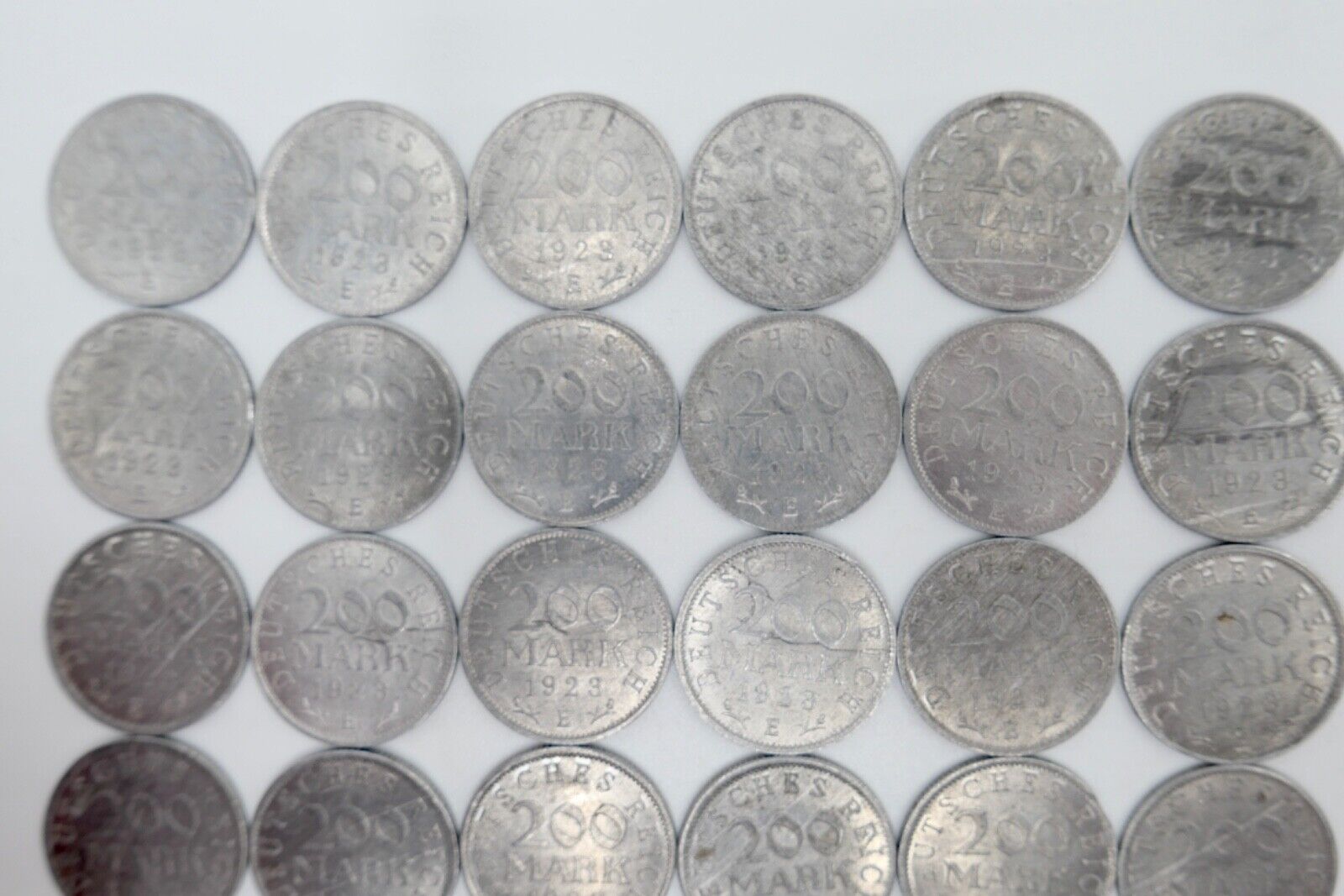 Weimarer Republik 200 Mark Deutsches Reich Ersatz & Inflationsmünzen 1923 J.304 - Antikhandel-Stuttgart