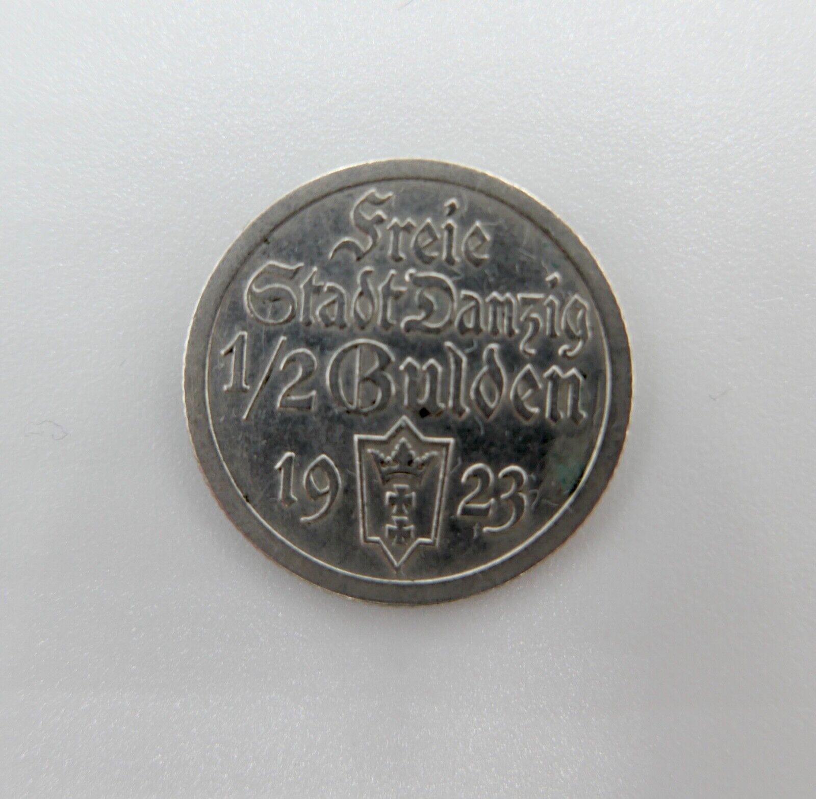 freier Stadt Danzig 1/2 Gulden Silber Münze 1923 Jäger D 6 - Antikhandel-Stuttgart