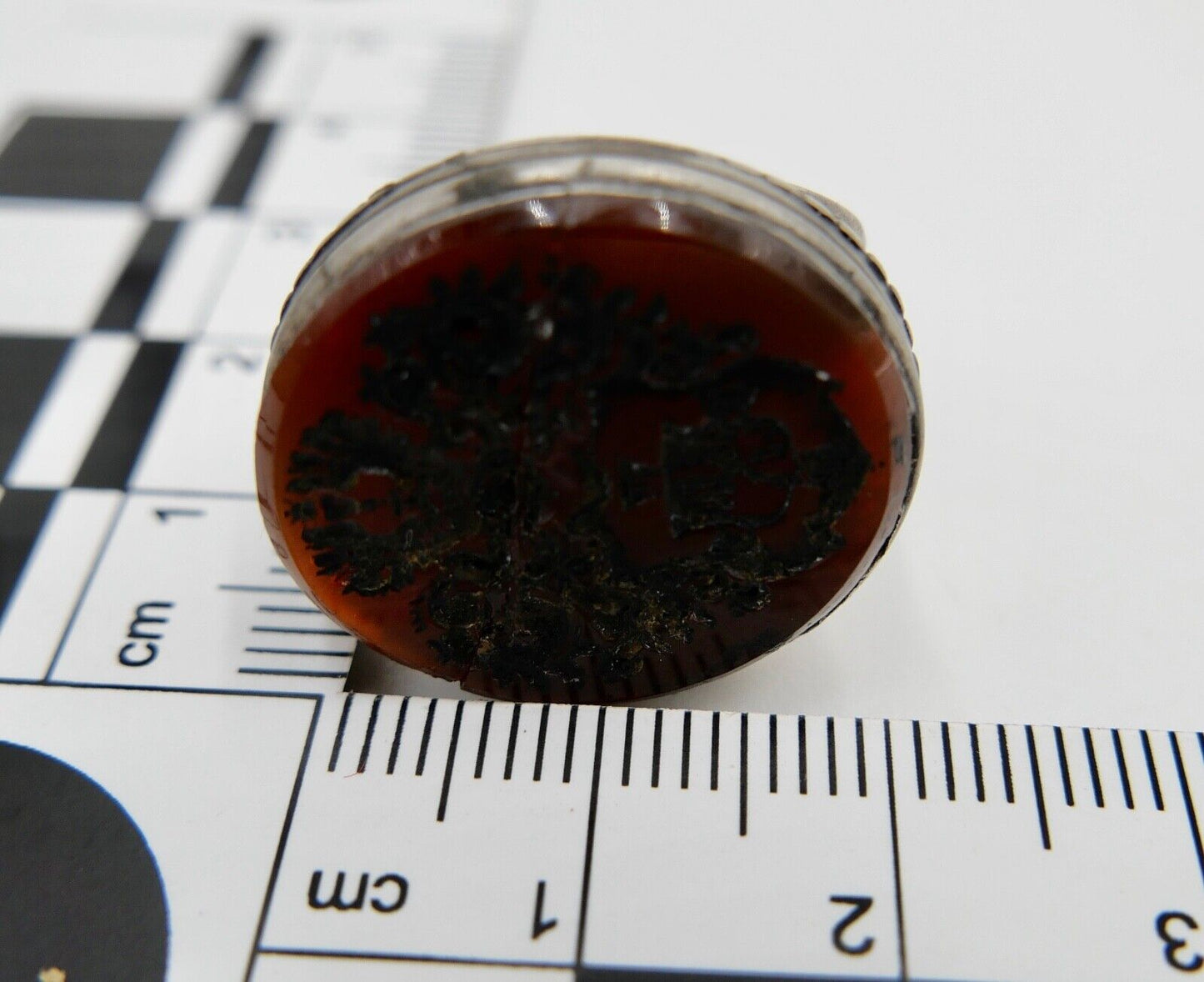 Antike Petschaft Siegel Wappen um 1800 Karneol Silber Adlig 18.-19. Jh - Antikhandel-Stuttgart