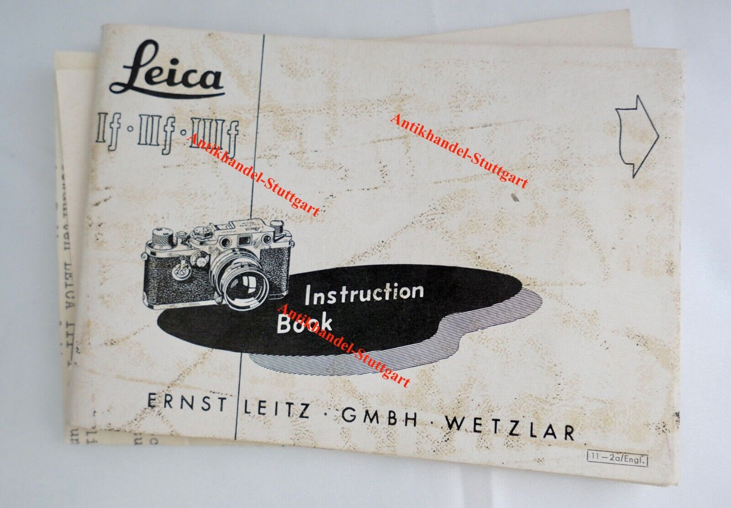 Leitz Leica III F Wetzlar original Schreiben und Papiere Handbuch aus 1966 - Antikhandel-Stuttgart