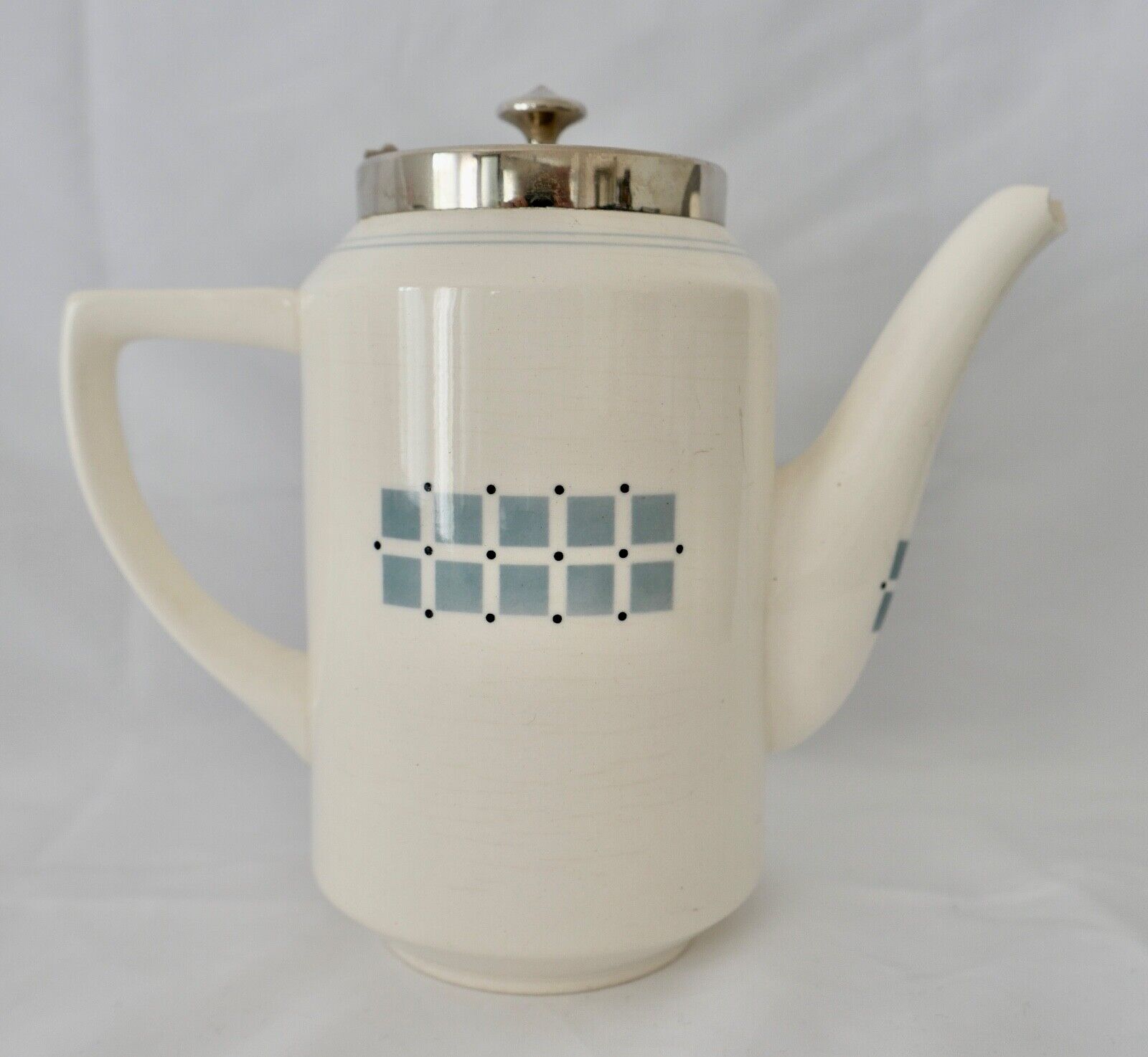 Jugendstil WMF Tee Kaffee Kanne Dec 1876a J. M. Olbrich Wächtersbach - Antikhandel-Stuttgart