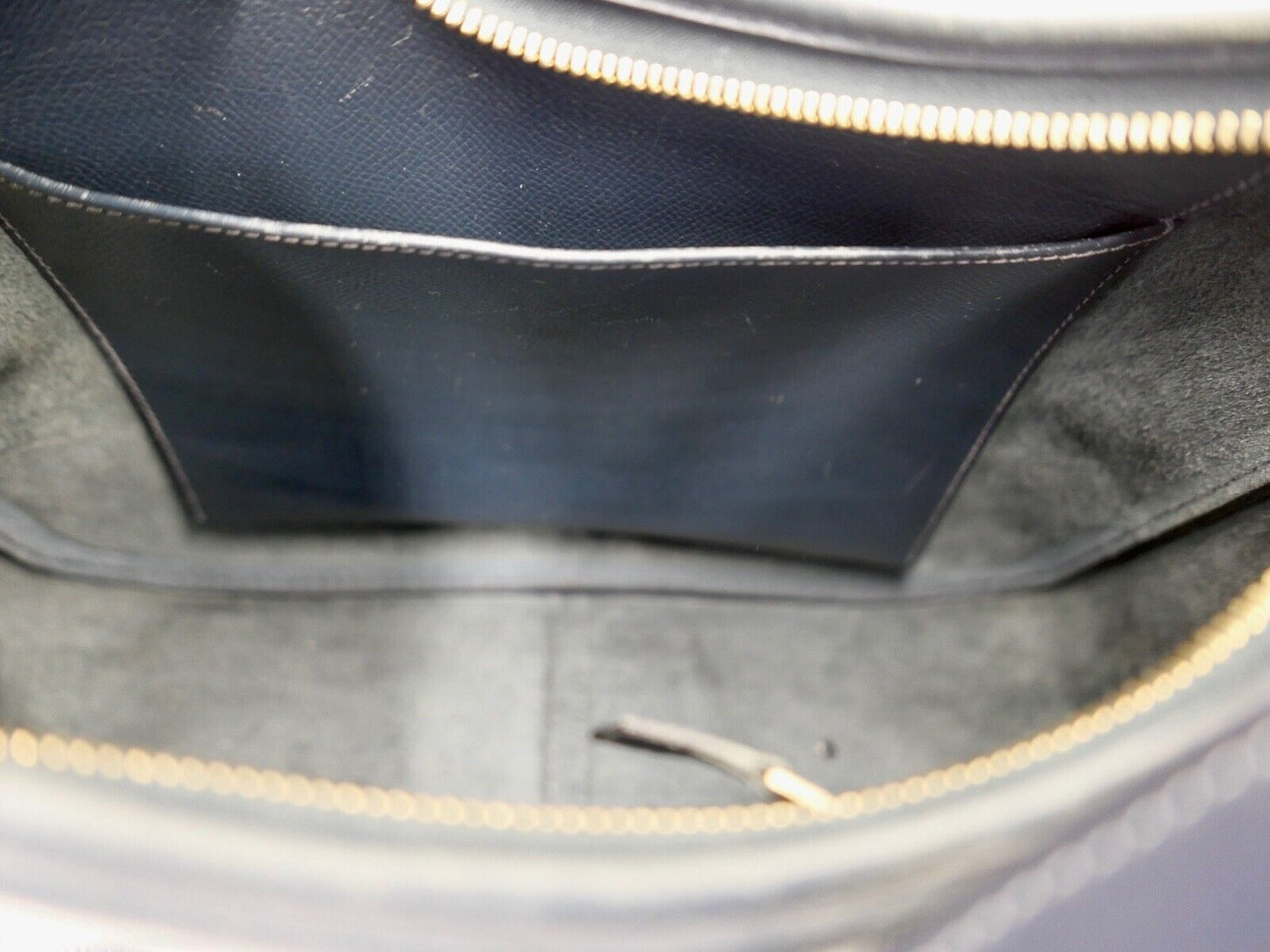 Original HERMÈS HERMES Paris Vintage Marine Blau Leder Damen Handtasche 30x30cm - Antikhandel-Stuttgart