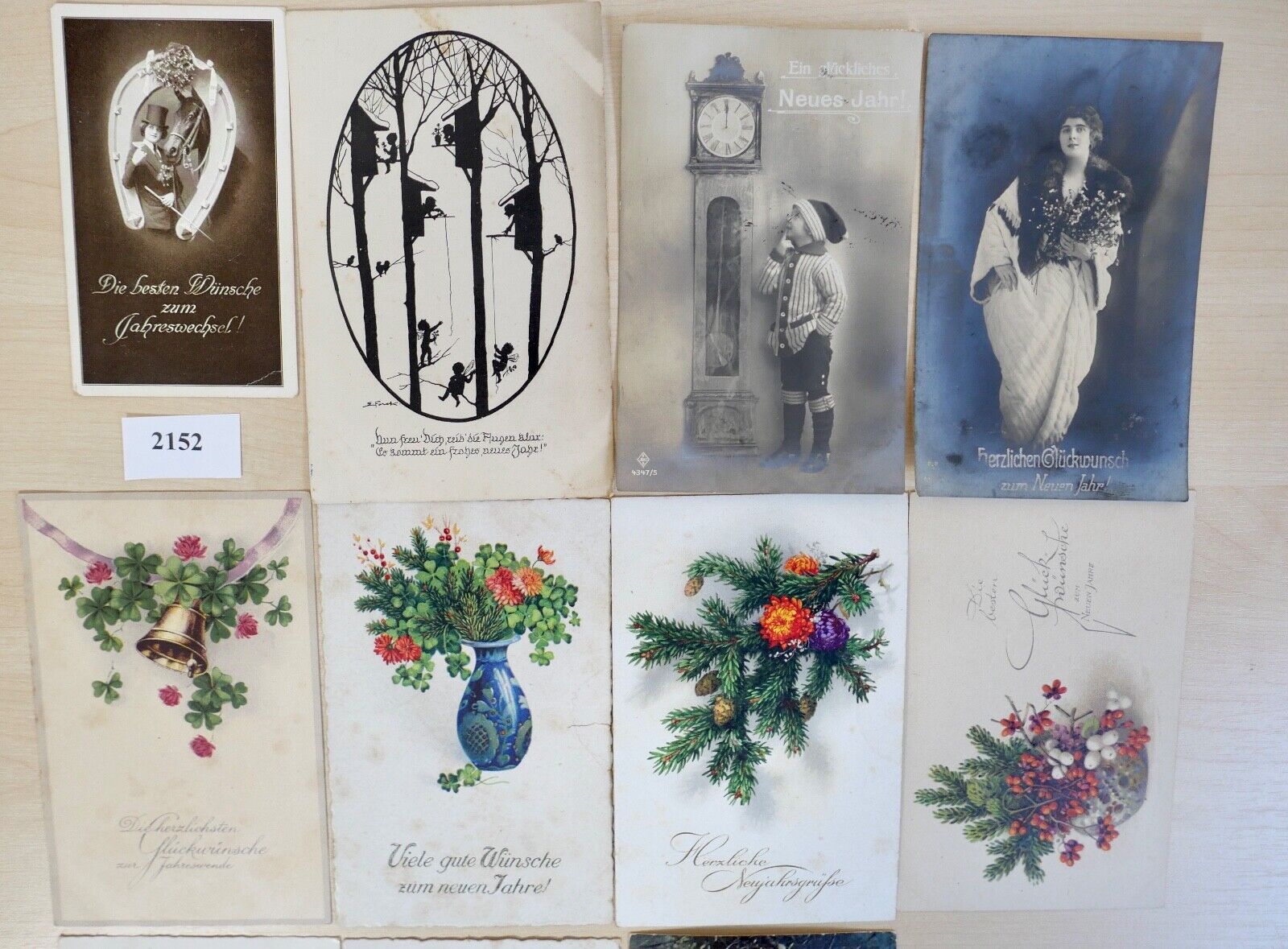 antike Ansichtskarten Postkarten GLÜCKWÜNSCHE NEUJAHR / NEUJAHRSWÜNSCHE dt.Reich - Antikhandel-Stuttgart