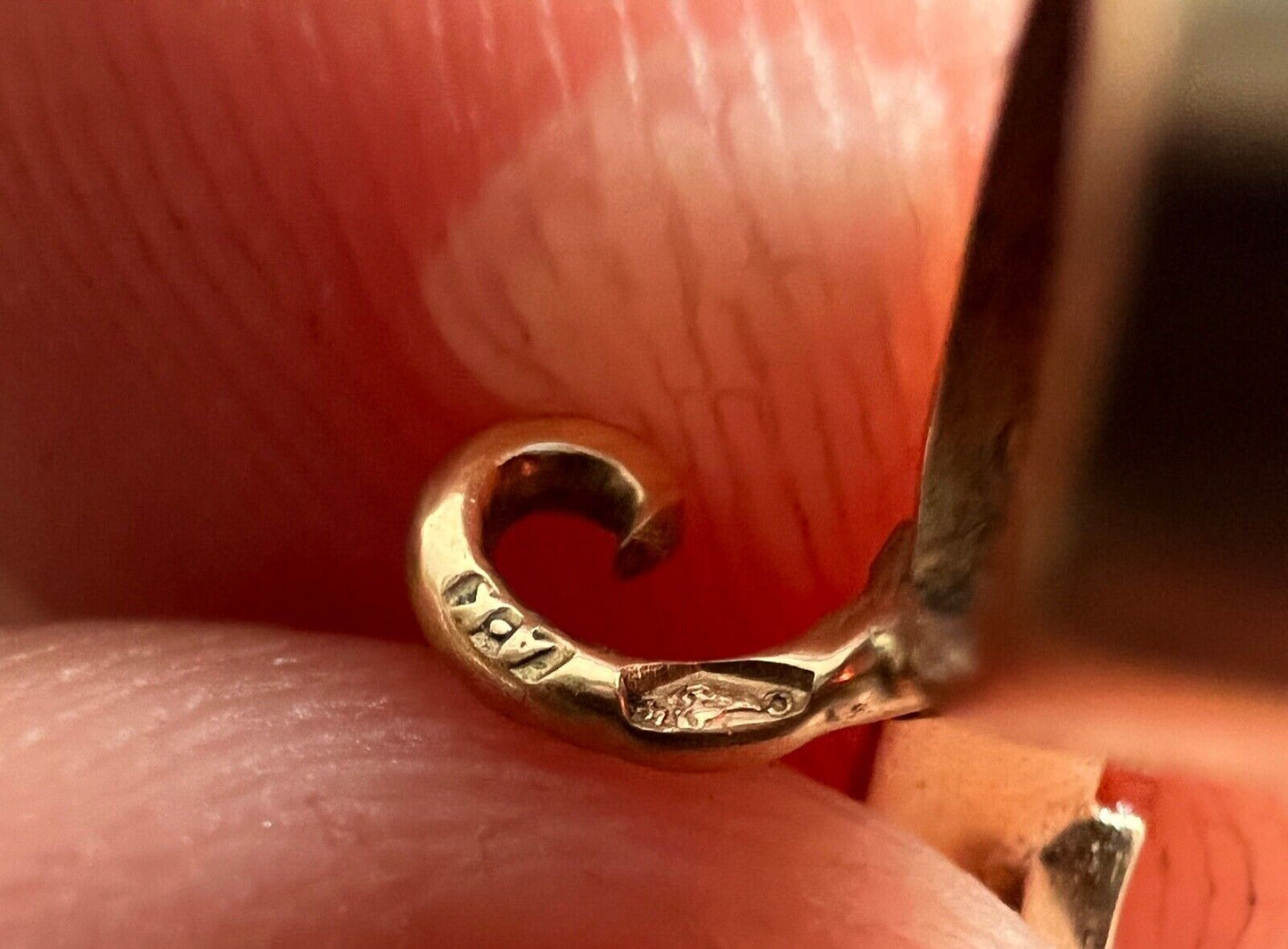 Antike Brosche mit Almandin und Perle in 585 14K Gold Österreich - Antikhandel-Stuttgart