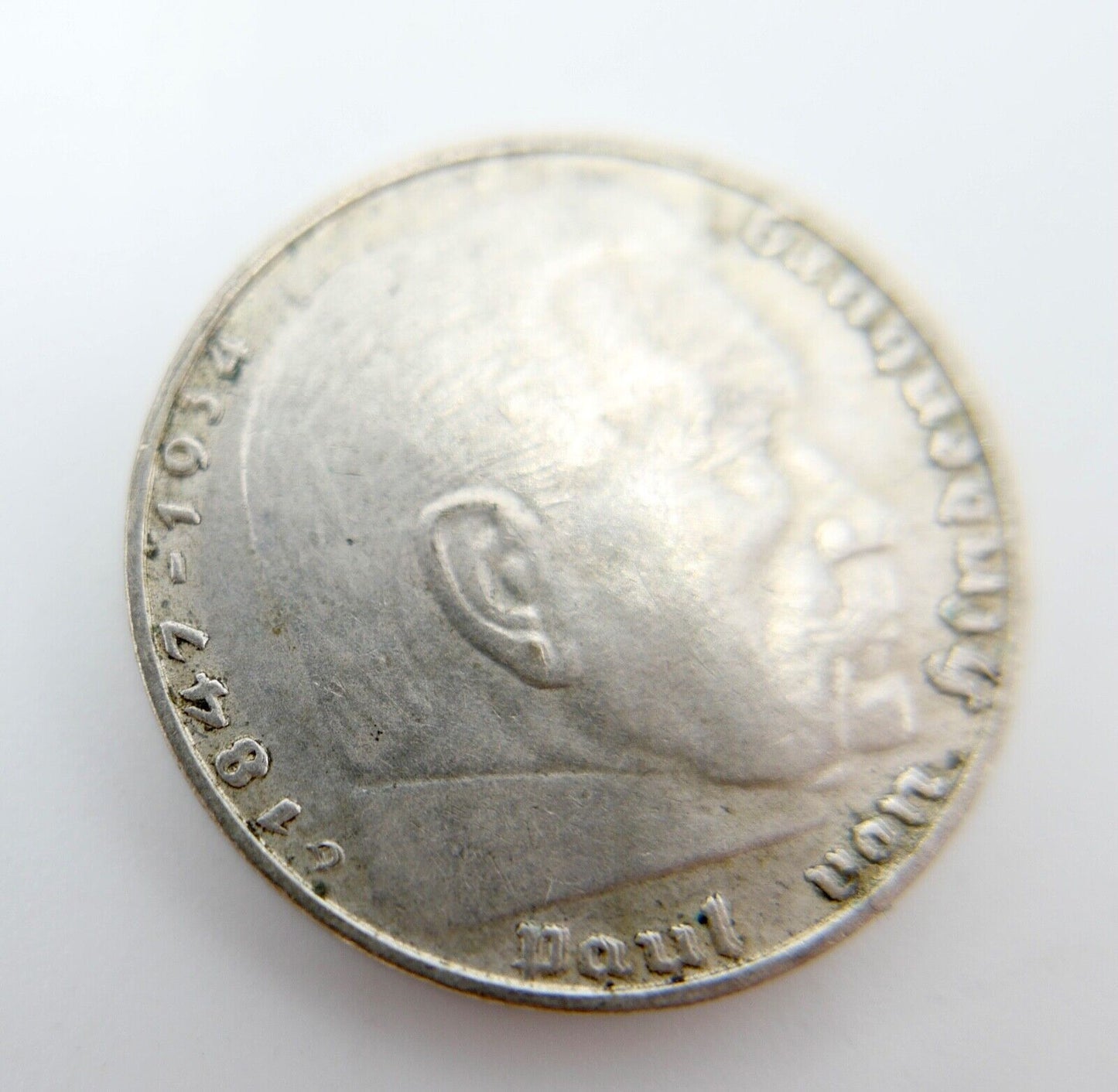 2 Reichsmark 1939 D FEHLPRÄGUG DOPPELPRÄGUNG auf Prägestätte Datum Schrift J.366 - Antikhandel-Stuttgart