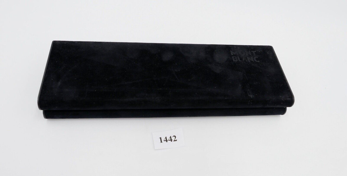 MONTBLANC schwarzes Samt Etui für drei Kugelschreiber / Stifte Garantiekarte - Antikhandel-Stuttgart