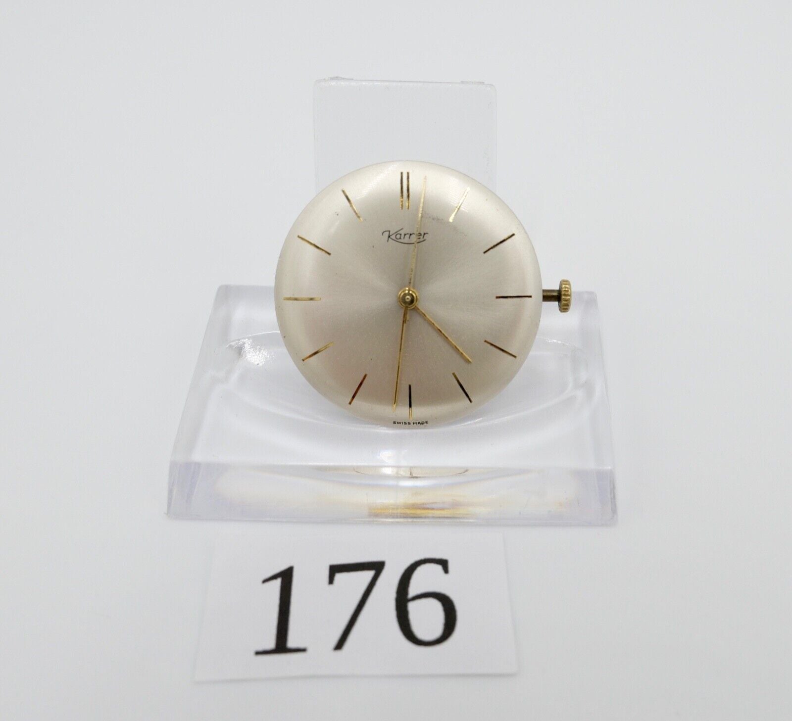 LÄUFT Karrer Cal. AS1430 Uhrwerk Krone Zifferblatt Zeiger - Antikhandel-Stuttgart