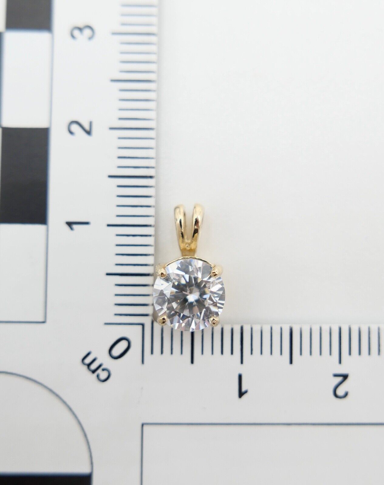 DQCZ Anhänger mit Zirkonia 585 / 14K Gold Gelbgold - Antikhandel-Stuttgart