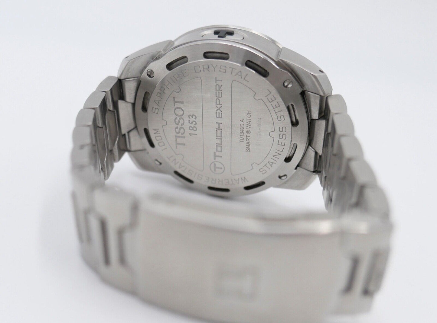 Full Set TISSOT 1853 T013420A T-Touch Edelstahl Herrenuhr Quarz Ø 44 mm - Antikhandel-Stuttgart