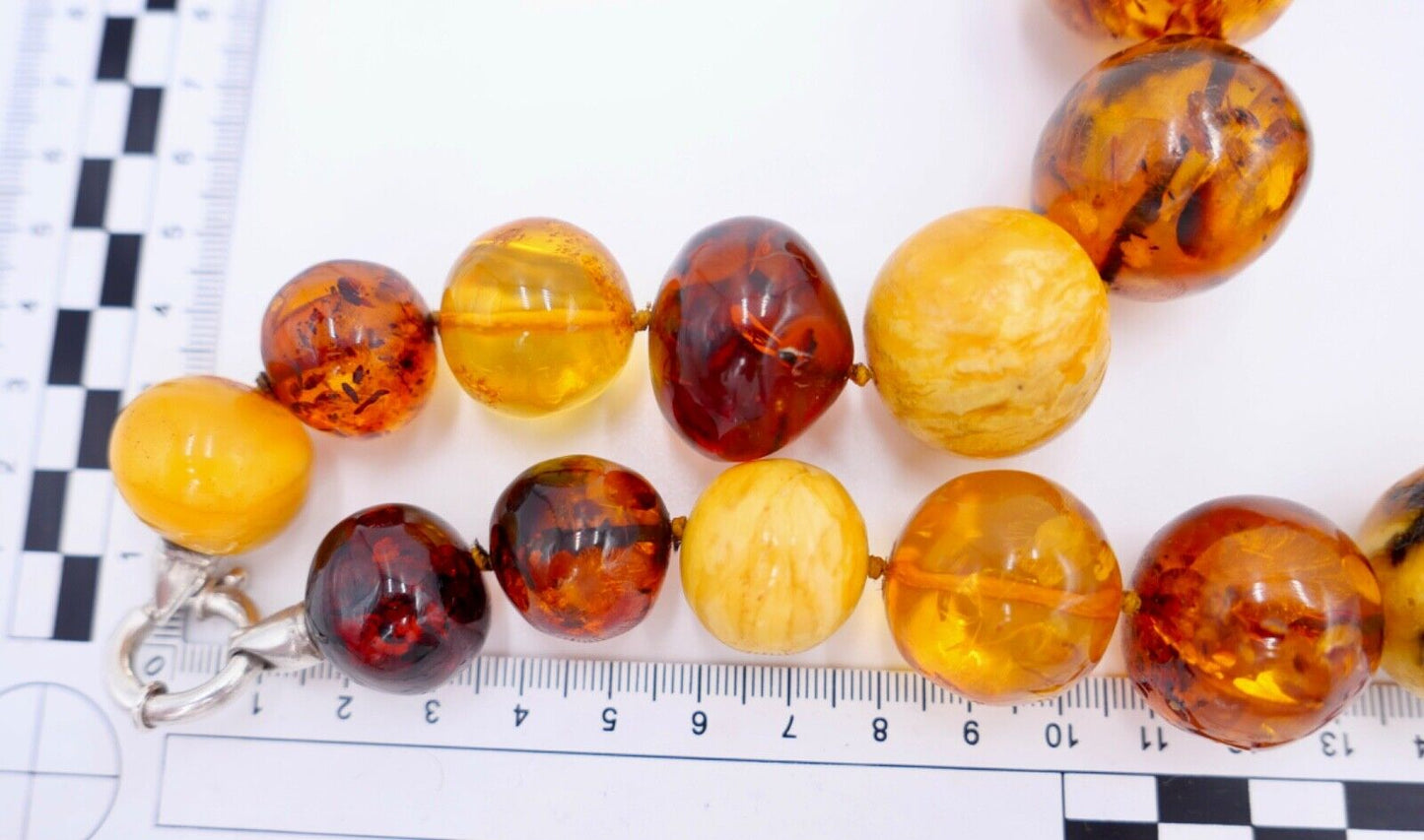 Bernstein butterscotch Vintage XXL Kette Halskette Collier 285 Gr. Amber - Antikhandel-Stuttgart