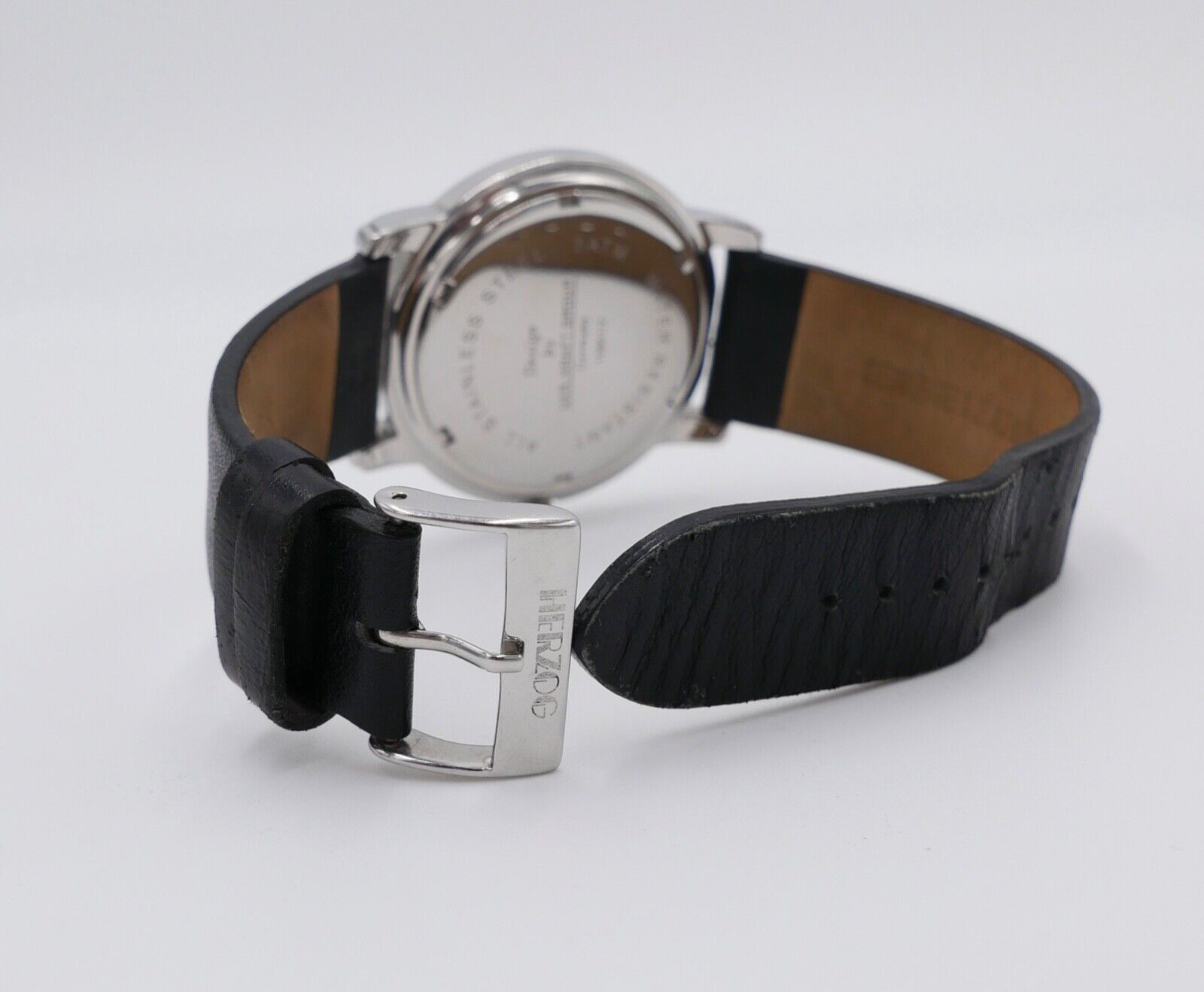 Uhr Kraft Quarz Chronograph Lederband Herrenuhr - Antikhandel-Stuttgart