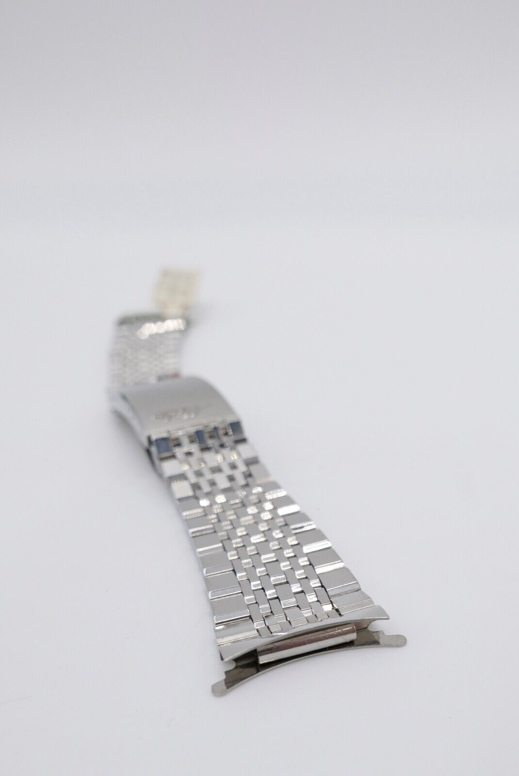 NEU 80er Jahre Original MIDO Edelstahl 20/16 mm Gliederband Faltschliesse - Antikhandel-Stuttgart