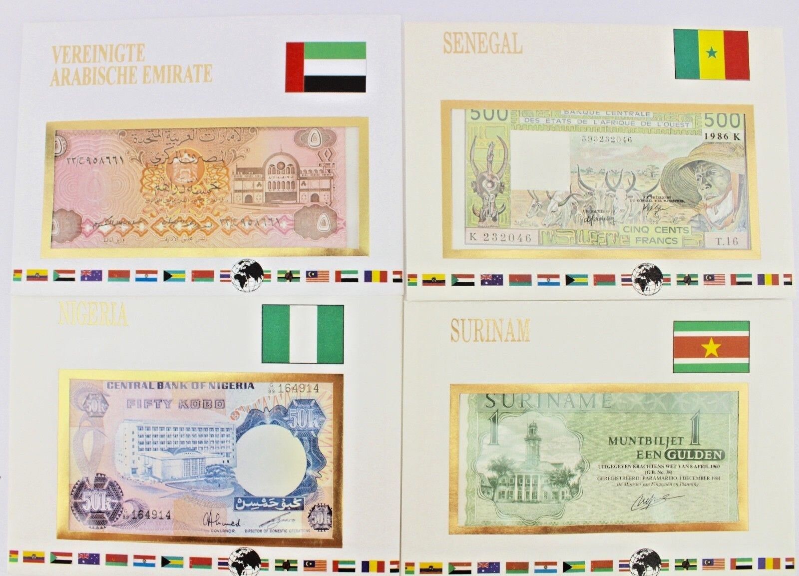 Banknotes of Nations bill Banknoten Notenbriefe der Welt UNC NEW LOT - Antikhandel-Stuttgart