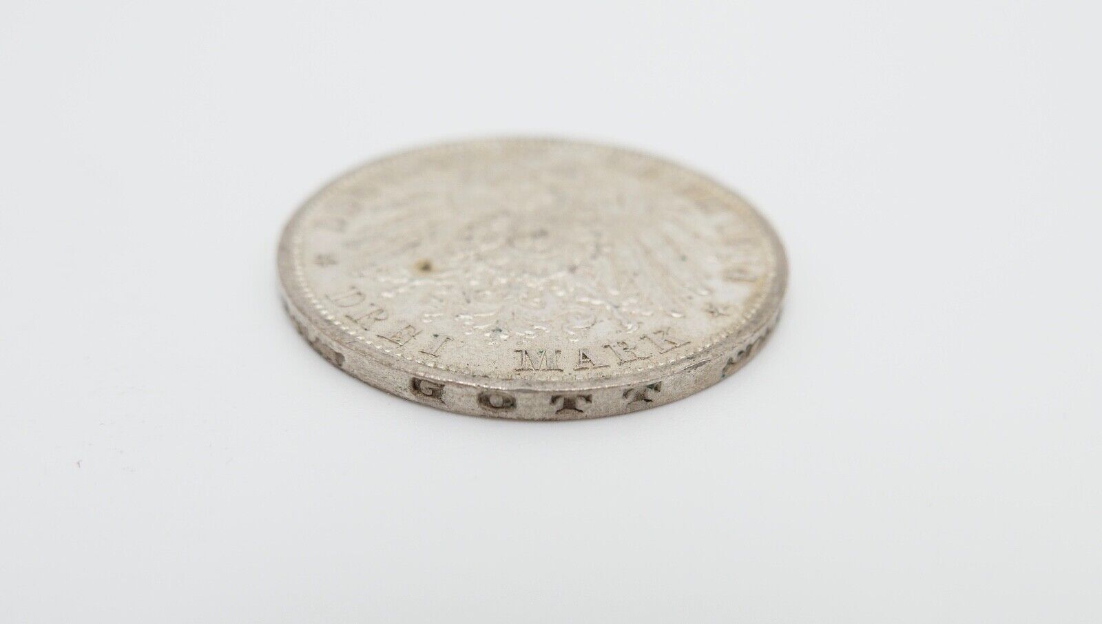 Silberhochzeit von Anhalt Friedrich II. Marie 3 Mark 1914 A Jäger J.24 VZ-STG - Antikhandel-Stuttgart