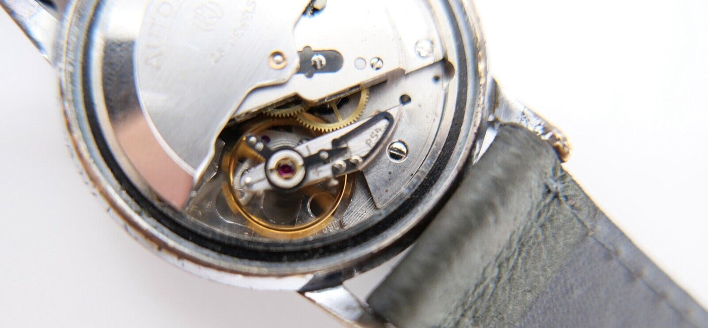 EXQUISIT AUTOROTOR PUW 590 Automatic Ø 34 mm Hüttenwerk Oberhausen 25 Jahre 1959 - Antikhandel-Stuttgart