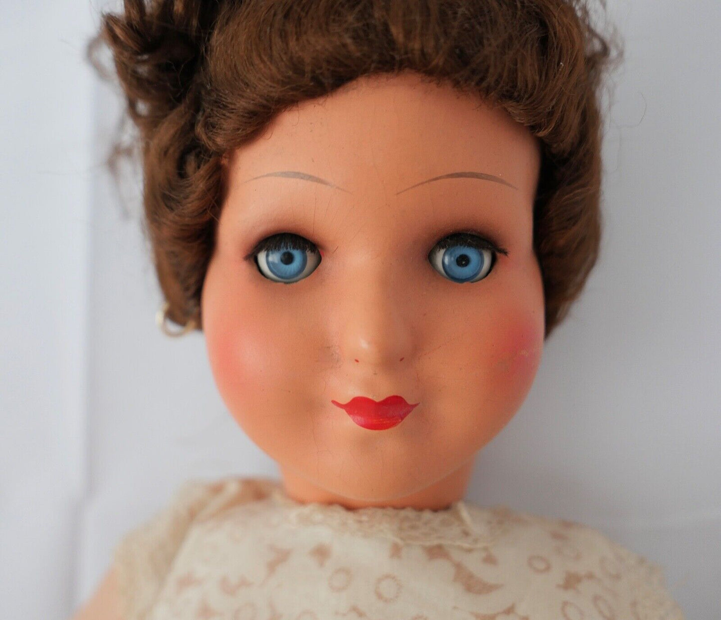 Alte Puppe SF50 Massepuppe Glieder 50 cm Hersteller: M Mädchen im Kleid - Antikhandel-Stuttgart