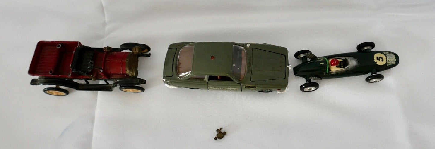 Posten 3 Stück Politoys Ziss-Modell Solido Modellauto BRM Alfa 2600 Adler 1905 - Antikhandel-Stuttgart