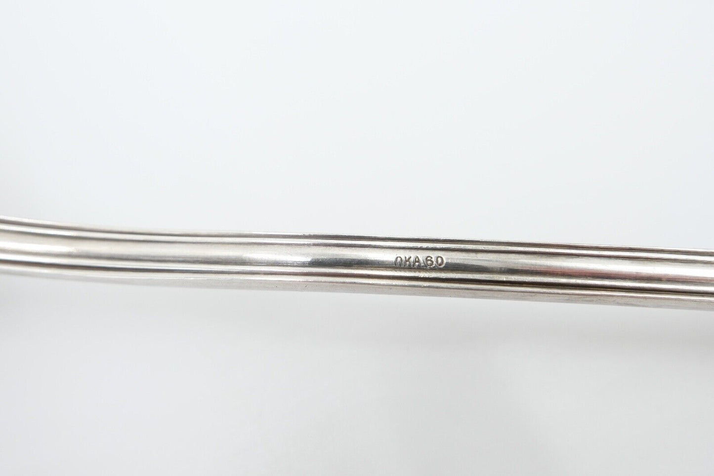 OKA 60 Suppenschöpfer Suppenkelle 60 versilbert Augsburger Faden - Antikhandel-Stuttgart