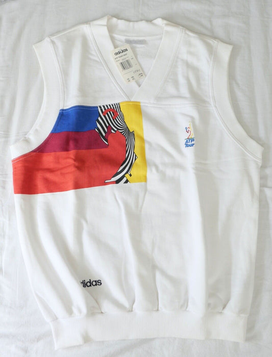Vintage Adidas ATP TOUR Tennis Vest Weste 1990 - 2000er Jahren NEU - Antikhandel-Stuttgart