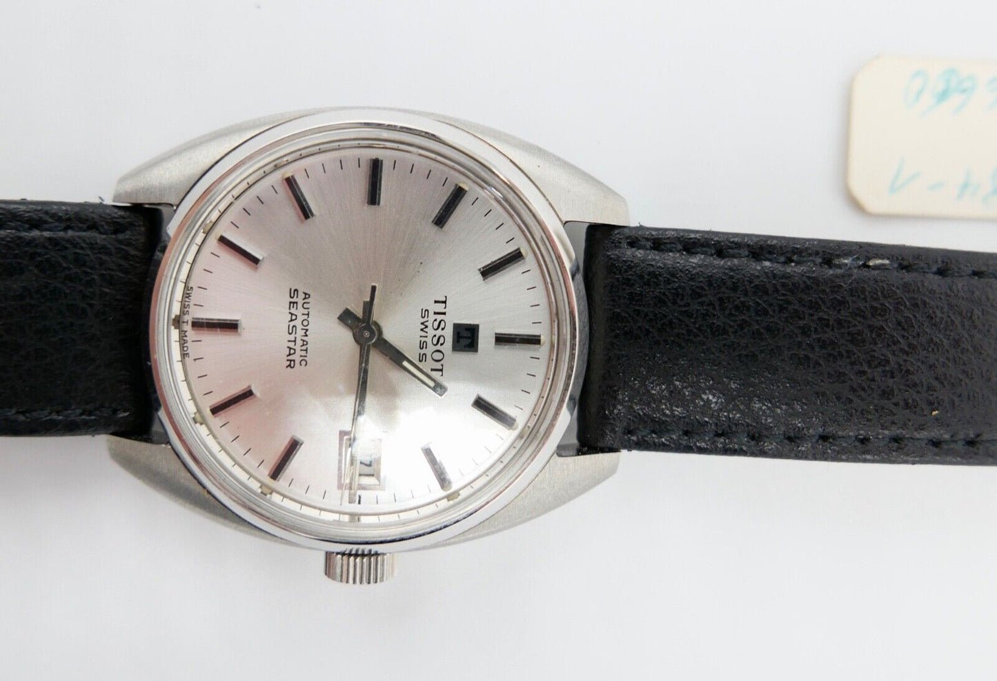 Vintage TISSOT Swiss SEASTAR Automatic Kal. 784-1 Lederarmband schwarz Ø 33 mm - Antikhandel-Stuttgart