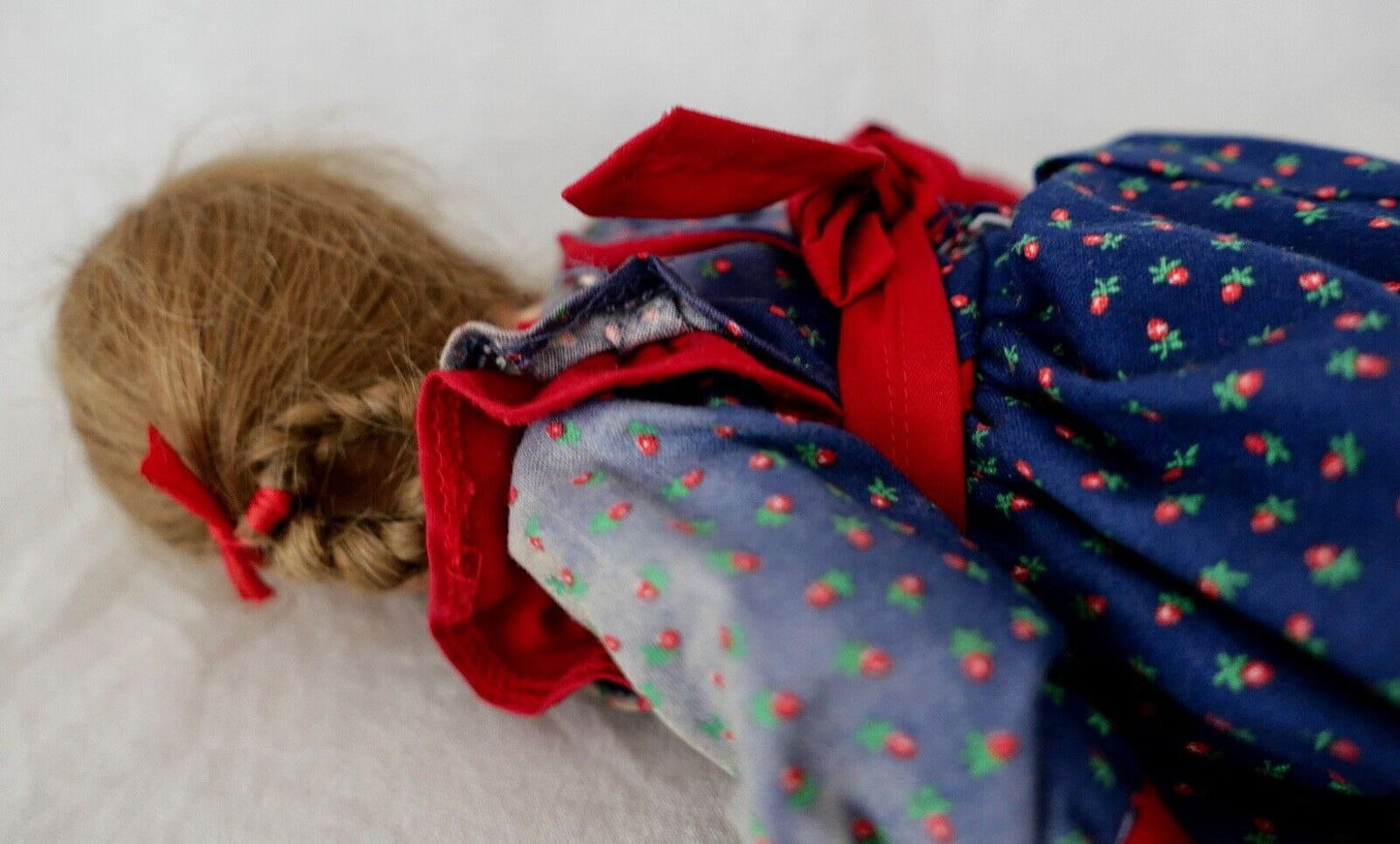 Alte Käthe Kruse Puppe verm. BETTINA Kaethe 26 cm Däumlinchen Braune Augen Zopf - Antikhandel-Stuttgart